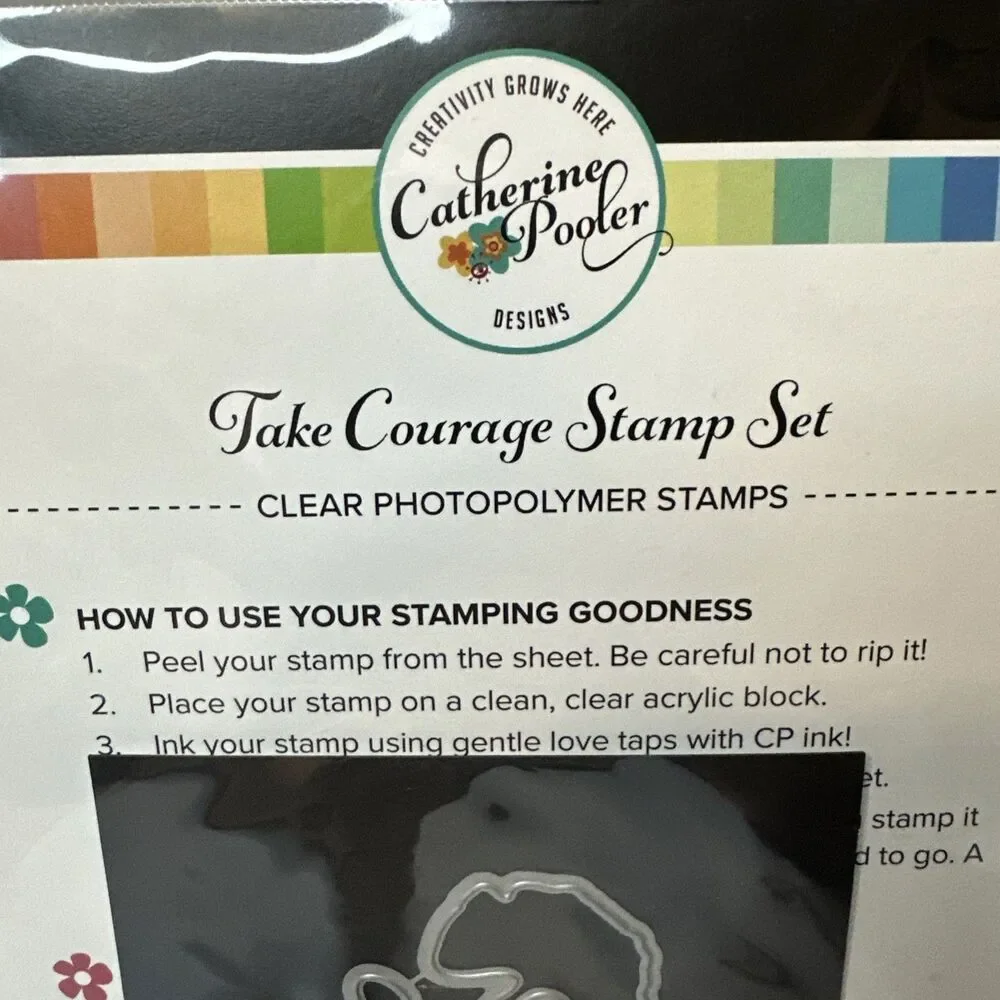 Catherine Pooler Designs ~ TAKE COURAGE ~ Stamp Set with coordinating dies